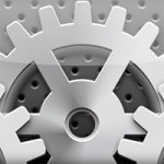 Metallic Gearbox Icon